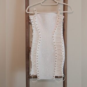 AKIRA Mini Rhinestone Dress